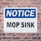 Signmission Mop Sink, 18 in W x Rectangle, Plastic OS-2PACK-NS-P-1218-L-14248 - alternate 7